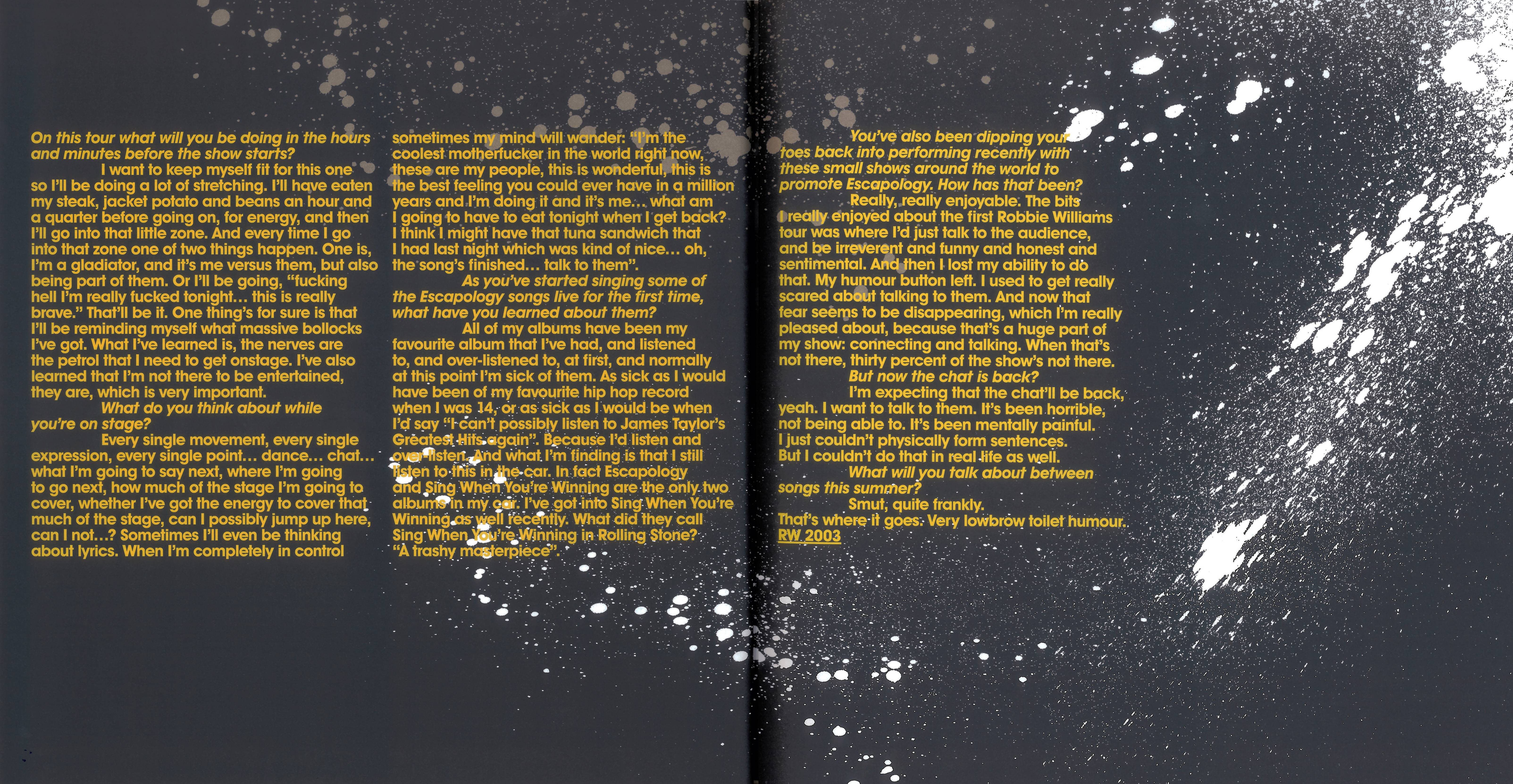 Robbie Williams  Live At Knebworth : Booklet09